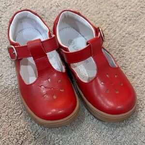 Toddler Red Mary Jane Shoes with Buckle